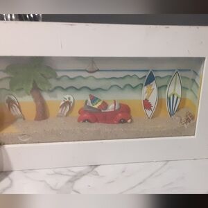 Shadowbox-wall art-sand/Beach scene